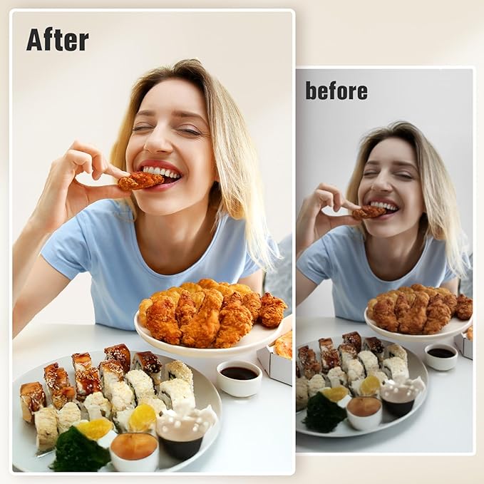 Desk Ring Light with Stand and Phone Holder, 3000K-6500K Dimmable Computer Ringlight for Laptop, Video Conference Light for Zoom Meeting, Video Calls, Webcam, Desktop Light for Video Recording