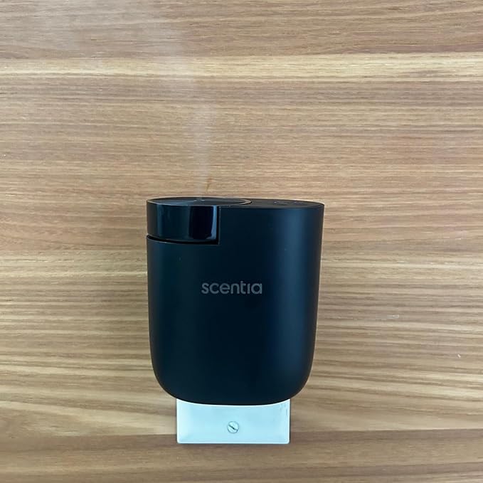 Smart Plug-in Diffuser with App Control | Waterless Cold Air Diffuser | My Way Hotel-Inspired Scent Included | 500 Sq. Ft. Coverage | Mother's Day & Housewarming Gift | Black