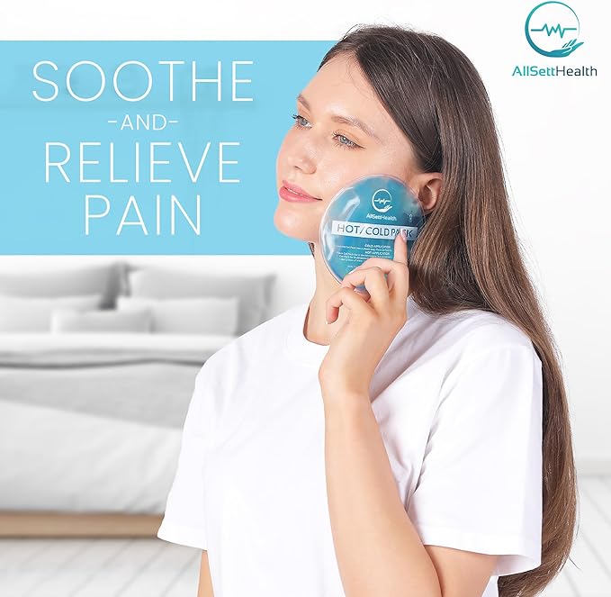 Reusable Hot and Cold Gel Ice Packs for Injuries - Gel Cold Packs for Injuries - Multiple Shapes and Sizes 7 Variety Pack