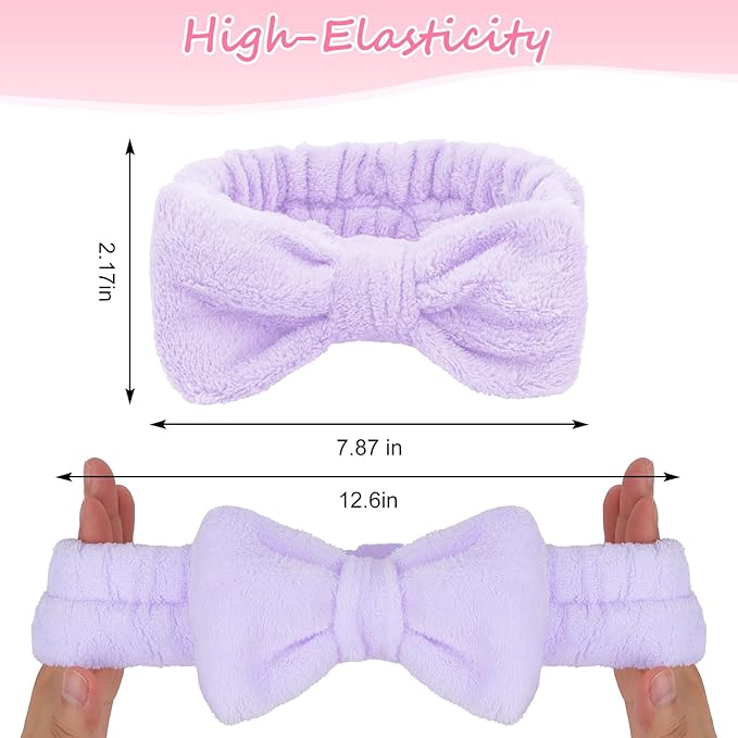 Ondder Skincare Headband for Washing Face Spa Makeup Face Wash Headband Skin Care Headbands Terry Cloth Head Band Bachelorette Party Favors Spa Party Hair Accessories Bachelorette Gifts for Bride