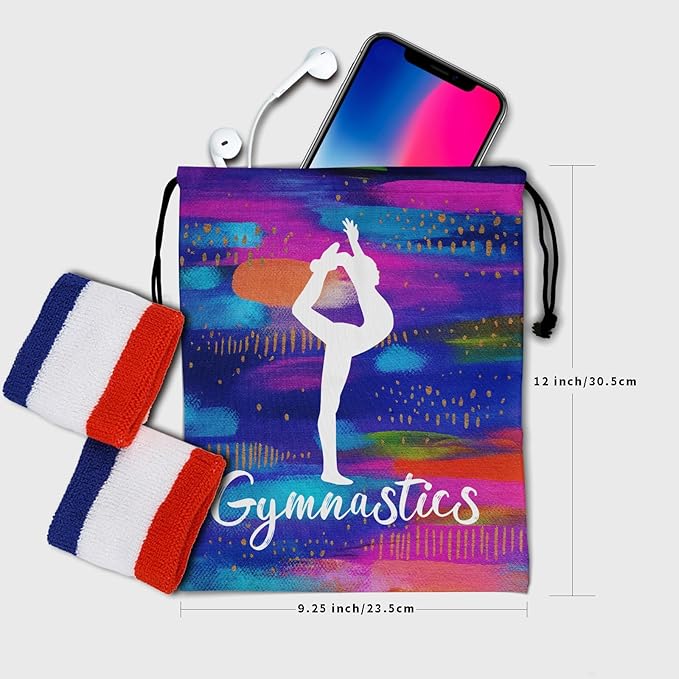 Gymnastics Grip Bag for Gymnasts Gymnastic Drawstring Bag Gym Athlete Bag