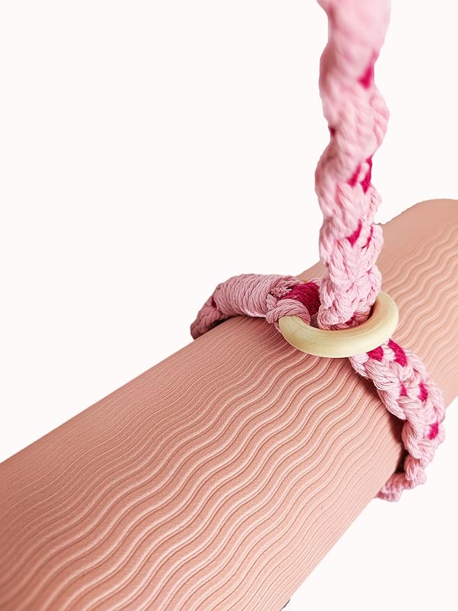 kiido Macrame Yoga Mat Carrying Strap [MAT NOT Included], Hand Woven Multi-use Strap/Carrier for Your Yoga Mat, Exercise Mat