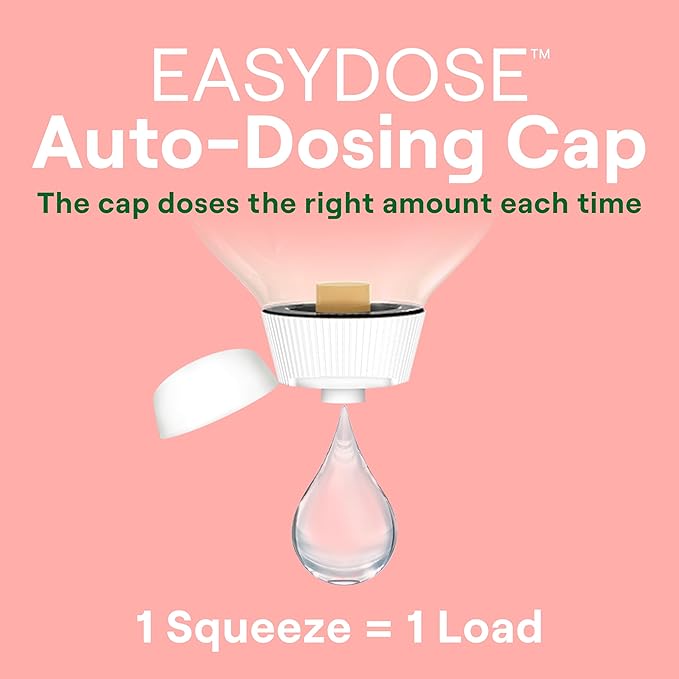 Seventh Generation EasyDose Laundry Detergent Ultra Concentrated Rose Washing Detergent 23 oz, Pack of 2