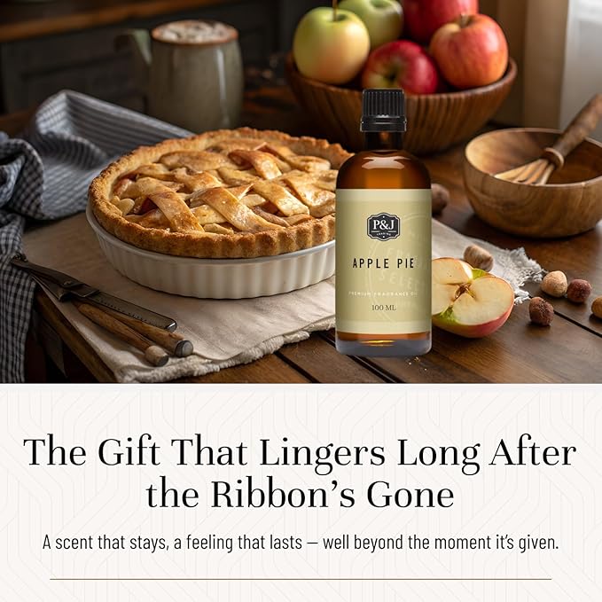 P&J Trading Fragrance Oil | Apple Pie Oil 100ml - Candle Scents for Candle Making, Freshie Scents, Soap Making Supplies, Diffuser Oil Scents