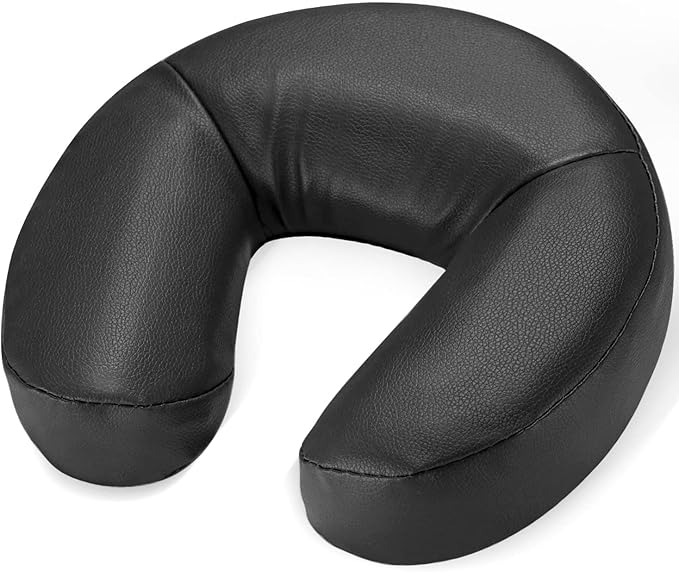 Noverlife Massage Face Cradle Cushion, Professional Massage Table Universal Face Head Neck Rest Pad, Soft Memory Foam Crescent Massage Chair Pillow for Massage Spa Therapy Beauty Treatment Sleep