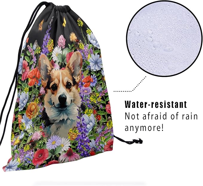 Nerxy Pet Gymnastics Grip Bag Dog Cat Drawstring Grip Bags Puppy Shoe Bag Gym Storage Pouch