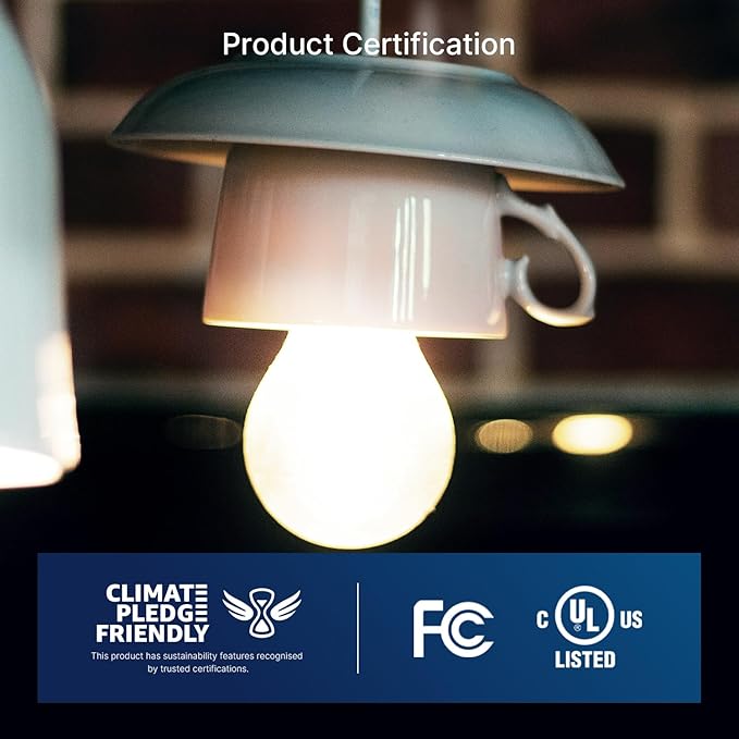 FLSNT A15 LED Edison Bulbs 60W Equivalent, Dimmable E26 LED Bulbs for Chandelier, 5000K Daylight, 82 CRI, 4W, 500LM, AC 120V, 12 Pack