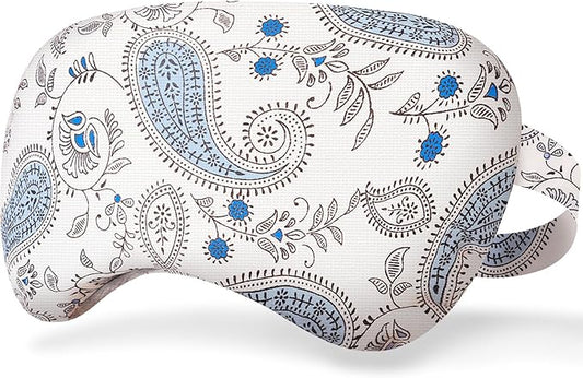 Weighted Sinus Mask, Warm Cold Compress Eye Mask for Dry Eyes, Migraine, Sinus Pressure Relief, Stress, Eye Pillow Microwavable Face Heating Pad for Puffy Eyes, Self-Care Gifts for Women (9x5 Inch)