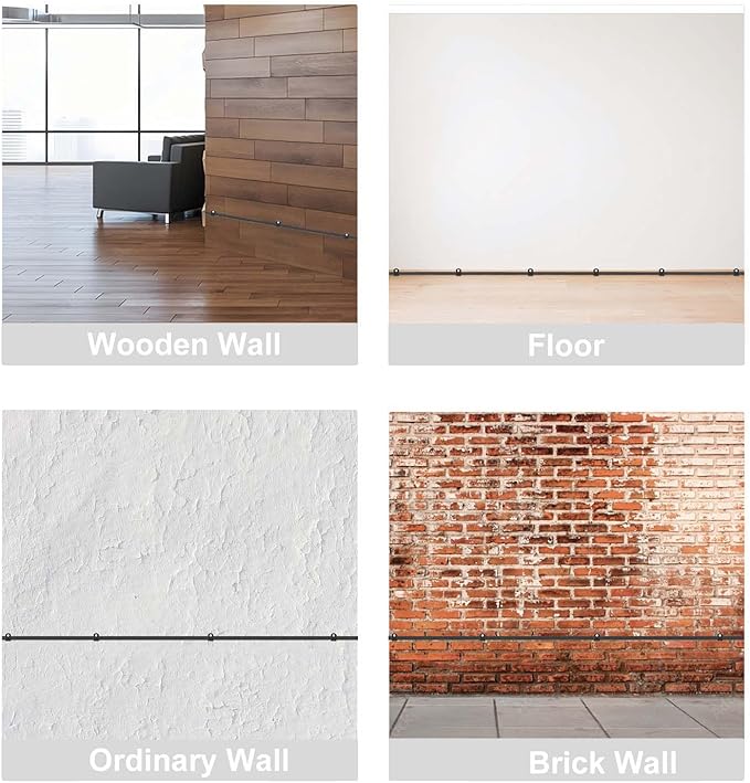 Black Cable Clips Pack of 200, Heavy-Duty Nail in Wire Clips, 304 Stainless Steel, UV and Weather Resistant, Cable Wire Management for Phone and Ethernet Wire, Power Cords, Tube