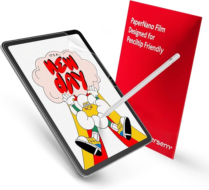 bersem 2-Pack Paperfeel Screen Protector for iPad A16 11th/10th Generation (11/10.9 Inch, 2025/2022) & iPad Air 11 Inch M3 2025/M2 2024, Matte PET Film, Anti-Glare, Case Friendly, EZ Kit