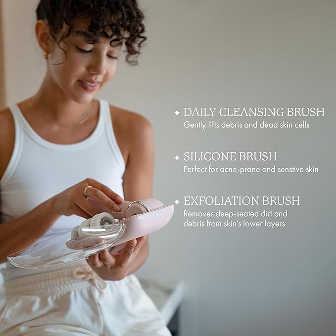 Vanity Planet Facial Cleansing Brush Replacement Heads, Raedia 2.0-3 Interchangeable Replacement Brush Heads – Lightweight & Water Resistant Face Exfoliator Cleansing Brush for Glowing Skin