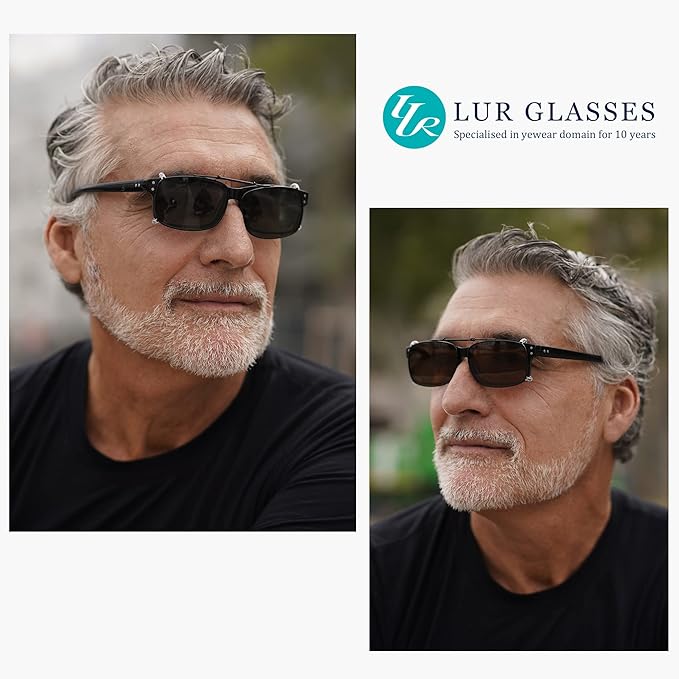 Easy clip Spring Polarized Clip On Sunglasses