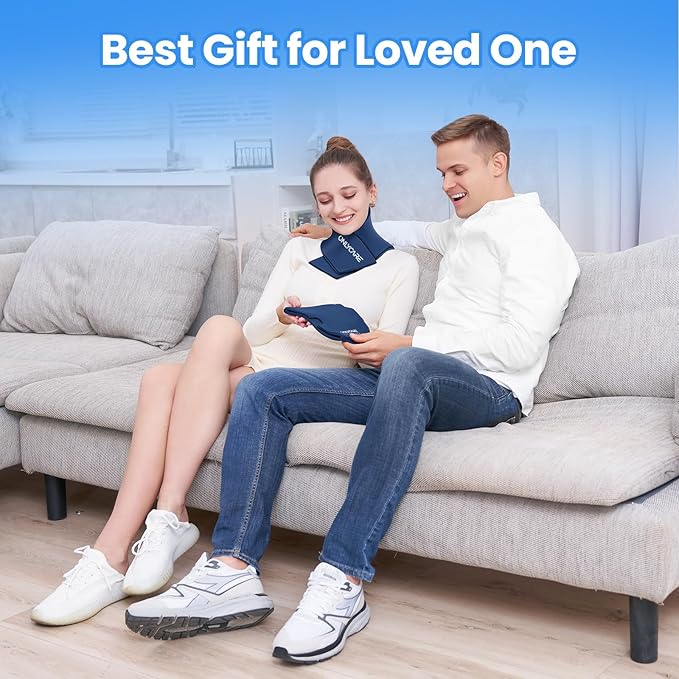 ONLYCARE Migraine Relief Cap and Neck Ice Pack Wrap Gel Set, Upgrade Headache Relief Cap and Shoulder Cold Pack, Hot and Cold Compress, Relief of Pain, Swelling, Office Pressure