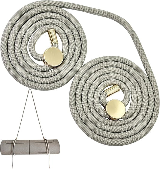 DAOSUN Yoga Mat Strap - 8MM Adjustable Paracord Carrier for Carrying Yoga Mats, Camping Pads & Blankets (Strap Only)