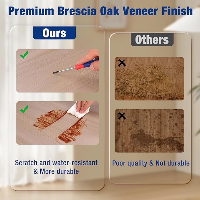 WORKPRO House 5-Tier Shelving Unit, Adjustable Heavy Duty Storage Shelves, Wood Grain Pattern, Waterproof Board, 3000lbs Boltless Shelving for Kitchen, Living Room, Garage, 48"W x 24"D x 72"H, Black