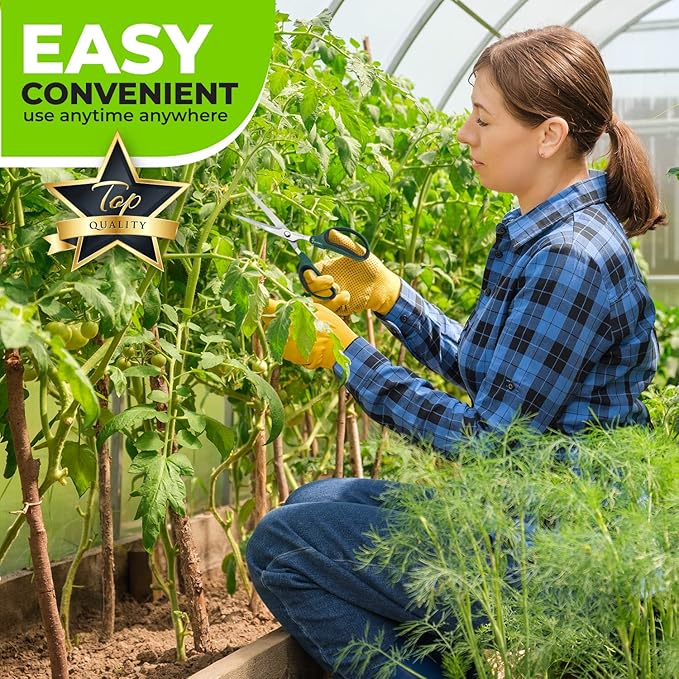 Hydroponic 2-Pack Bonsai Scissors and Plant Trimming Shears Set - Stainless Steel Pruning Shears for Indoor Gardening, Succulent Harvest, and Precision Plant Care