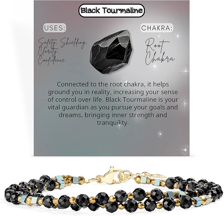 Crystal Beaded Bracelets, Chakra 4mm Natural Stone Beads Bracelets, Gemstone Spiritual Jewelry Gifts for Women