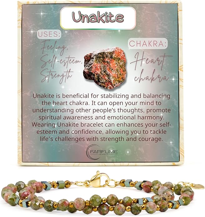 Crystal Beaded Bracelets, Chakra 4mm Natural Stone Beads Bracelets, Gemstone Spiritual Jewelry Gifts for Women