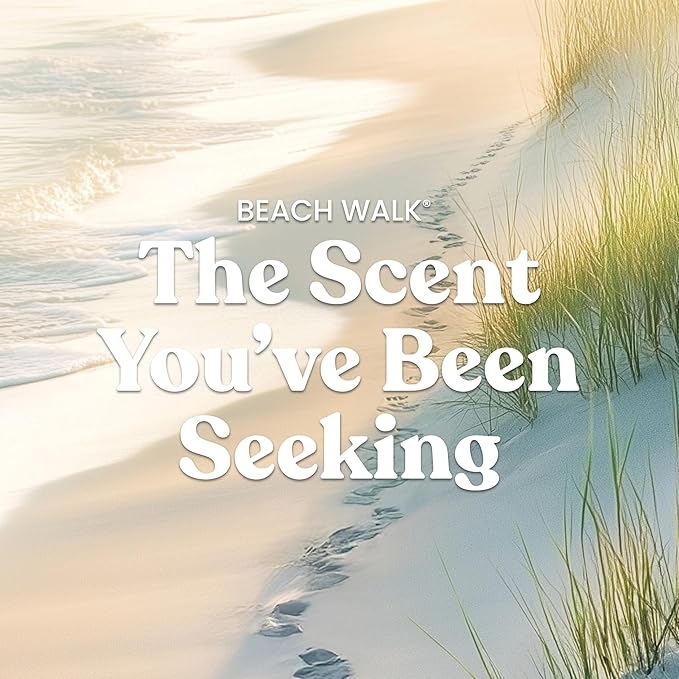 Yankee Candle Large Jar Scented Candle with up to 150 Hour Burn Time, Premium Plant Wax Blend for Consistent Burn, 22 oz Jar Candle with Room Filling Fragrance, Beach Walk