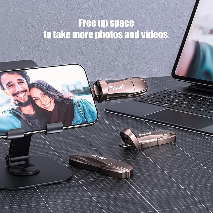 External SSD USB Flash Drive 256GB, Up to 2050MB/s 2-in-1 Type C+ USB A USB3.2 Gen2 Solid State Thumb Drive SSD Stick for iPhone 15/16/Android/Windows/Mac/PC/Laptops