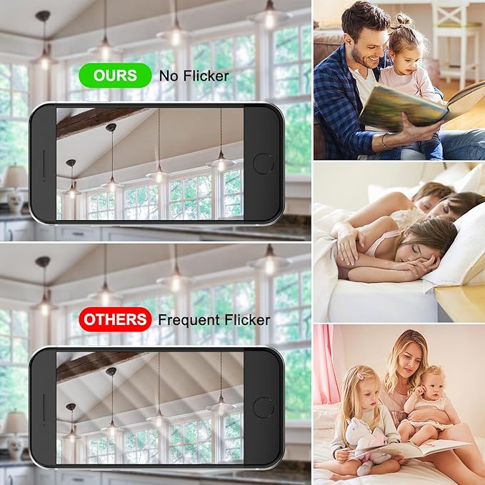 Ascher 12 Pack Vintage LED Edison Light Bulb 60W Equivalent, Decorative Antique Filament Light Bulbs with 80+ CRI, Cool White 4000K, 700 Lumens, E26 Base, Non-Dimmable