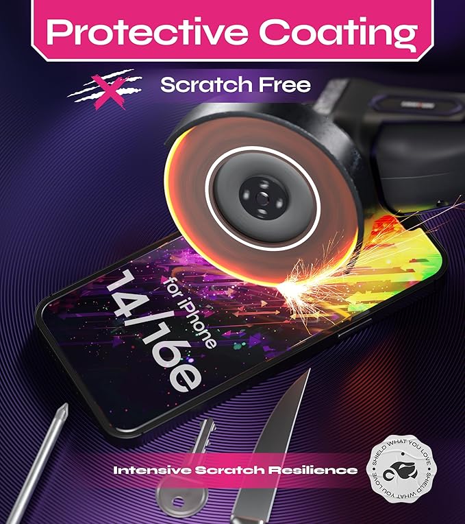 Defenslim Screen Protector for iPhone 14 / 16e (2Pack), Easy Auto-Align Install Kit, 6.1" Tempered Glass, 9H Hardness, Ultra HD Clear, Case Friendly, EasyShield