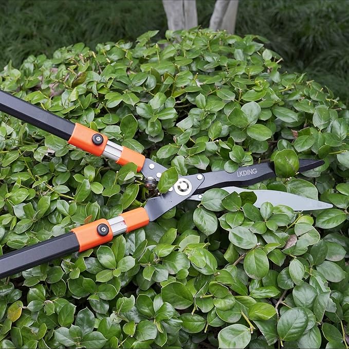 Hedge Shears Heavy Duty 32.5"-43" Extendable Handle Professional Garden Clippers Pruning Scissors Trimmer Yard Landscaping Tool