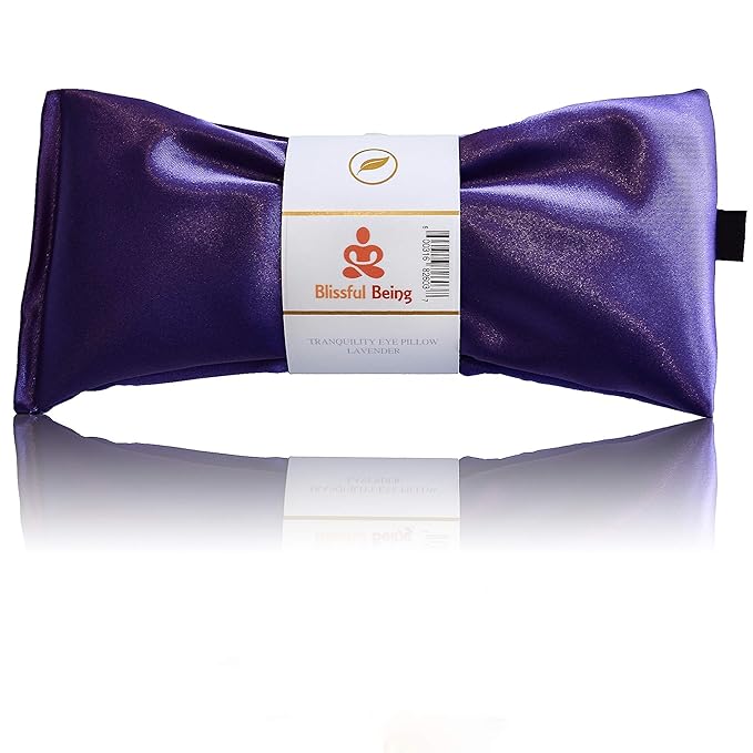 Silk Eye Pillow- Lavender Eye Pillow - Eye Pillows Aromatherapy - Perfect for Meditation and Relaxation (Amethyst)