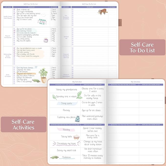 Legend Self-Care Journal – Guided Daily Reflection Journal to Support Mental & Physical Health – Daily Mood, Meditation & Personal Development Notebook – 7.1x10.5”, Lasts 3 Months (Rose Gold)