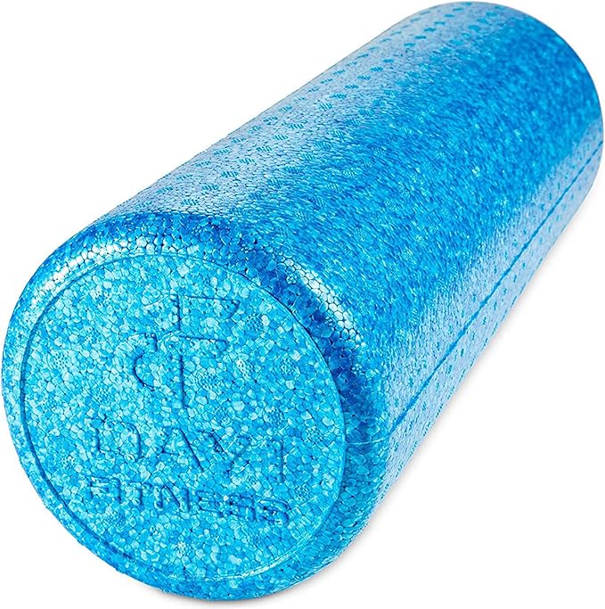Day 1 Fitness High-Density Round Foam Rollers - 4 Size and 8 Color Options - Massage Rollers for Stretching, Deep Tissue and Myofascial Release