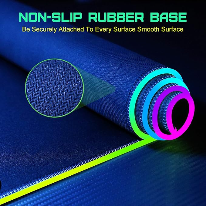 GIM RGB Gaming Mouse Pad with 15W Wireless Charging, LED Mouse Pad with 10 Light Modes, Extra Large Mousepad 800x300x4MM, Non-Slip Rubber Base Computer Keyboard Mat for Gaming, Desk (Black)