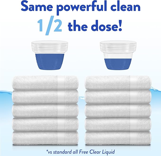 all free clear, Original, Liquid Laundry Detergent for Sensitive Skin, Unscented and Hypoallergenic, Concentrated