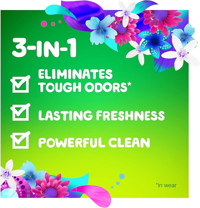Gain + Odor Defense Liquid Laundry Detergent, Super Fresh Blast Scent, 88 Oz, 61 Loads, HE Compatible (Pack of 2)