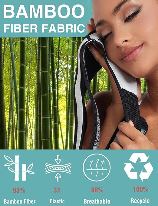 Posture Corrector for Women Men,BI-Straps Back Straightener - Bamboo Fiber Back Brace Posture Corrector - Instant Upper Back Pain Relief