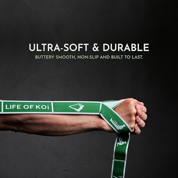 Stretching Strap: HEAVY Resistance Band, Stretch Strap with Loops for Yoga, Pilates, Dance, Physical Therapy, Gymnastics, Yoga Strap for Stretching, Workout, Flexibility