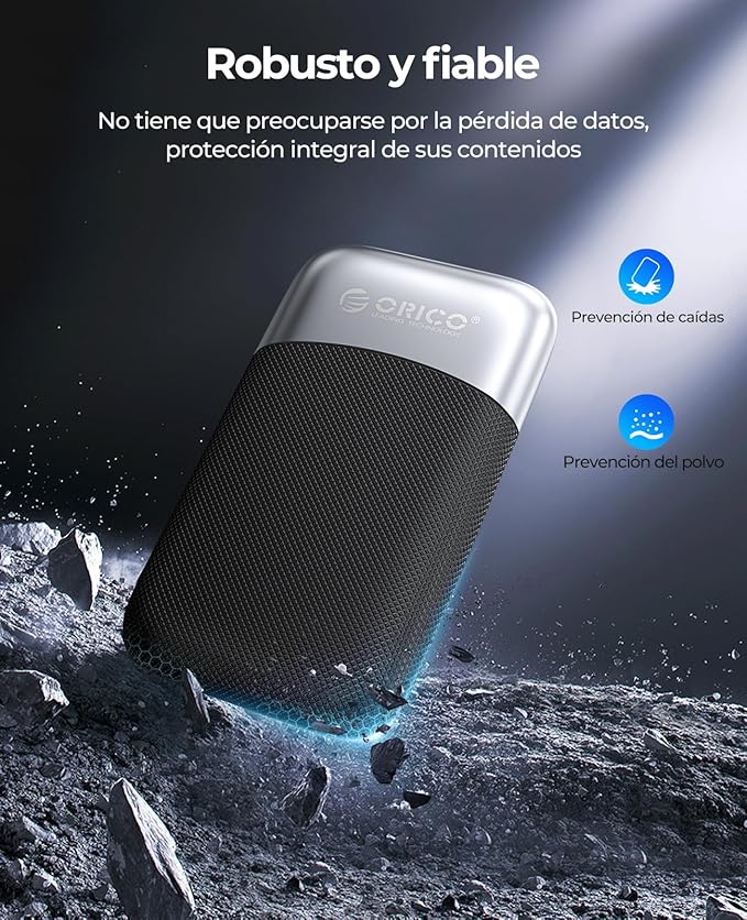 ORICO 1TB External SSD Up to 2000MB/s, Portable Solid State Drive with 20Gbps USB C&A Cable, Reliable Storage for Type-C Smartphone, Tablets, Laptops, USB 3.2 Gen 2x2- M20