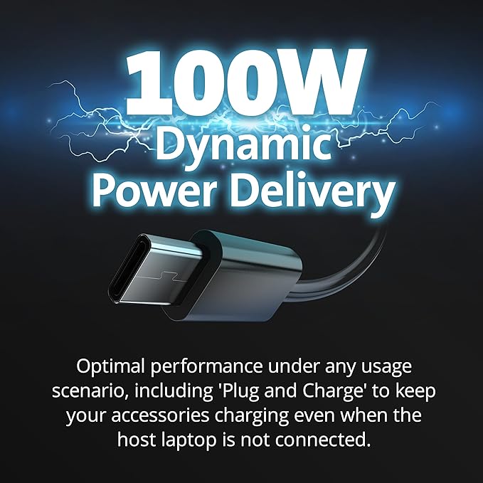 Kensington SD4880P USB-C 4k Quad Monitor Docking Station, 6 x USB-A & 4 x USB-C, 2Gbps Ethernet, 100W PD, Audio Jack, 2xDisplayPort, 2xHDMI, SD Card Reader, for Windows Laptops (K34113NA)