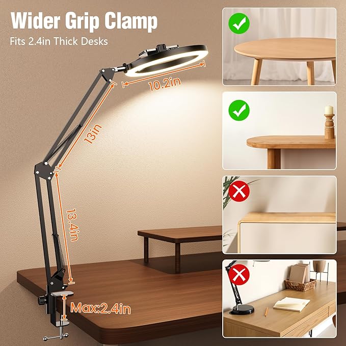 Upgrade 18W Ring Light Tripod iPhone for Desk, Ultra Bright 1800Lumens Overhead Camera Mount Circle Light with Remote Control & Phone Holder for Video Recording,Photography,Streaming,TikTok,YouTube