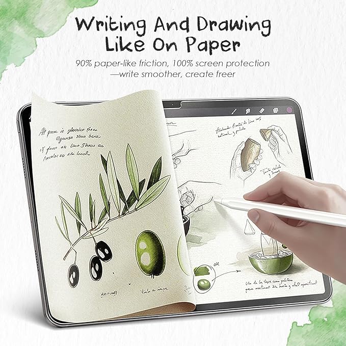 PandaShield 2-Pack Paper-feel Screen Protector Easy-Installation Box for iPad Pro [11-in.] M5/M4 (2025/2024),Matte,Write and Draw like on Paper,Bubble Free,Anti-Glare,Scratch Resistant,Apple Pencil Support