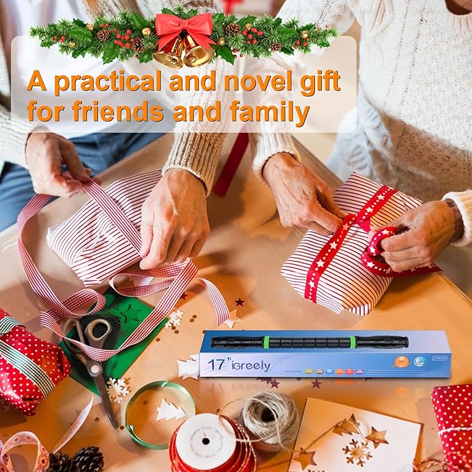 iGreely Premium Muscle Roller The Ultimate Massage Roller Stick 17 Inches Recommended by Physical Therapists Promotes Recovery Fast Relief for Cramps Soreness Tight Muscles Black