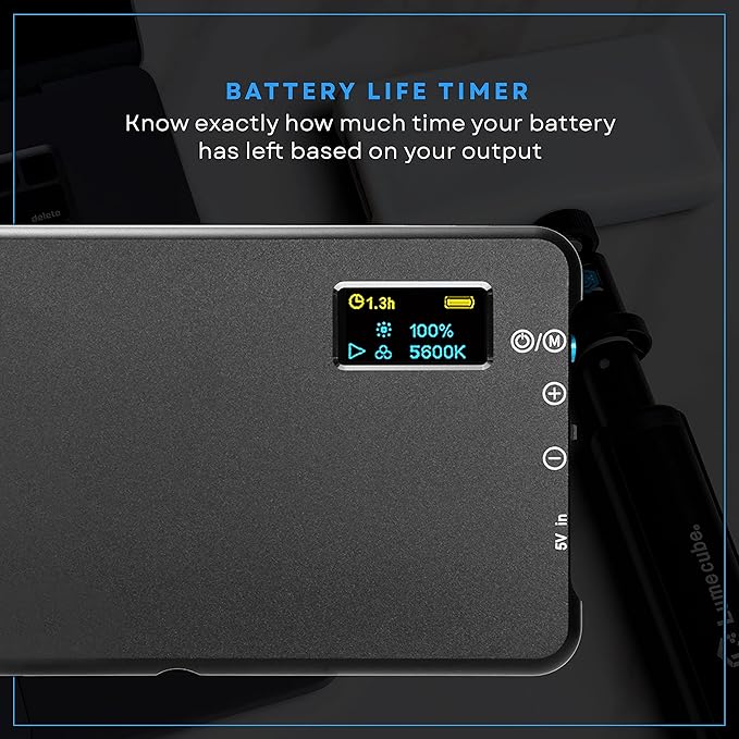 Lume Cube Broadcast Lighting Kit Live Stream Webcam Light for Computer & Laptop Enhance Video Calls Streaming & Vlogging Include Adjustable Tripod & Clip Mount Adjust Brightness & Color Temperature