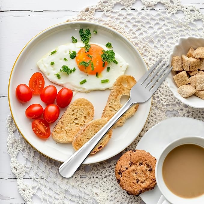 36 PCS Dinner Fork Set - Stainless Steel Silverware Fork 7.1 Inch with Dishwasher Safe Flatware Forks for 36,Table Forks for Home,Kitchen or Restaurant