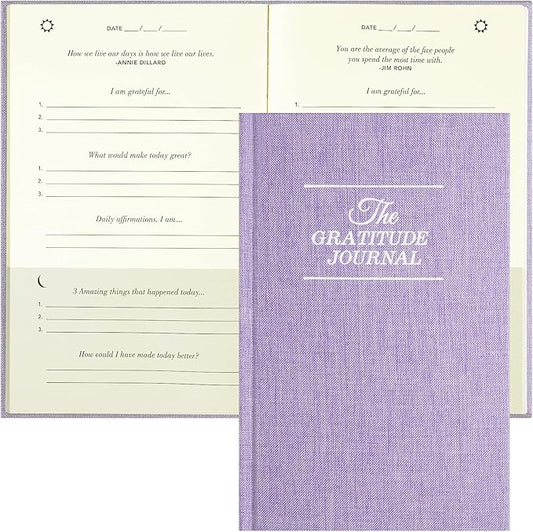 The Gratitude Journal, manifestation journal, Daily Journal with Prompts for Affirmation, Happiness, Mindfulness, Positivity, Wellness, Undated Journal for Women & Men(8.5 * 5.5 inches)