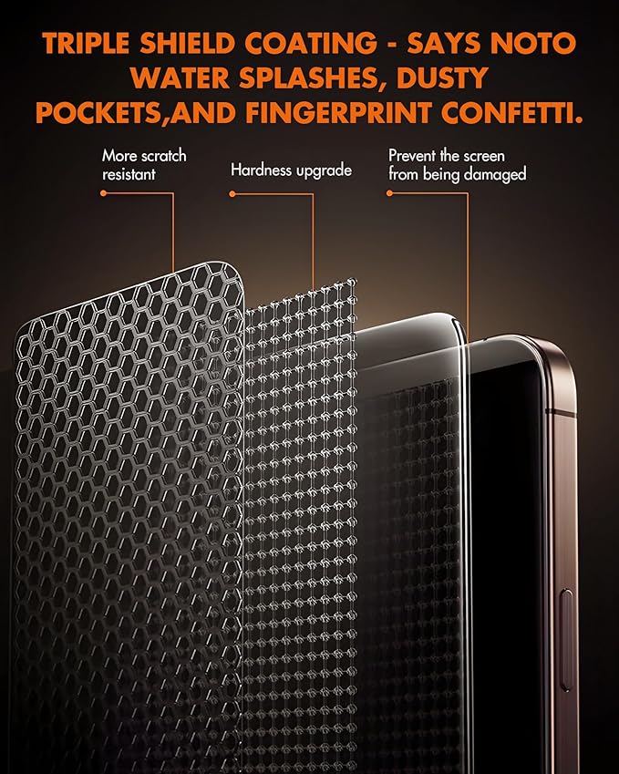 Beizun Screen Protector For iPhone 13/13 Pro/14, 9H+ Tempered Glass, Bubble-Free Install, Dust-Free Tray, 3D Full Coverage, Anti-Scratch/Drop, Anti-Fingerprint, Case Friendly, 3-Pack