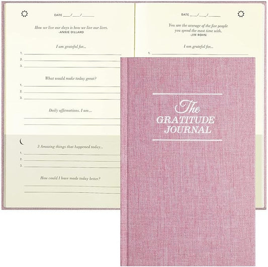 The Gratitude Journal, Manifestation Journal, Daily Journal with Prompts for Affirmation, Happiness, Mindfulness, Positivity, Wellness, Undated Journal for Women & Men(8.5 * 5.5 Inches)