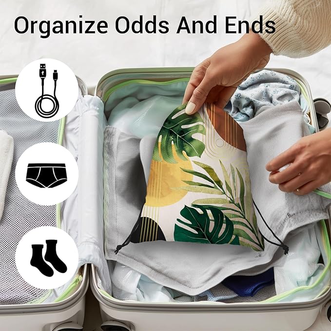 Modern Art Leaves Grip Bag for Gymnasts Adjustable Gymnastics Athlete Bag Men Women Gym Grip