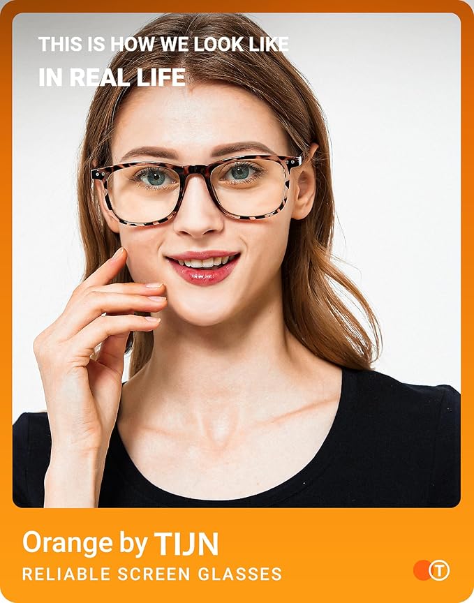 TIJN Sleep Glasses for 99% Blue Green Light Blocking Red Lens for Computer Gaming Screen Fatigue UV Protection