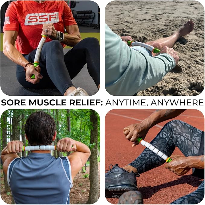 The Original Massage Stick - Self Myofasical Release Muscle Roller Stick - 14" Little Stick