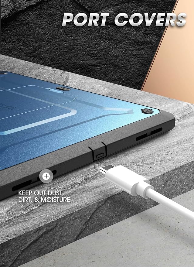 SUPCASE for iPad 11th Gen A16 Chip 11 Inch 2025 Case with Screen Protector (Unicorn Beetle Pro), [Built-in Stand & Pencil Holder] Heavy Duty Protective Cover for iPad 10th Gen 10.9 Inch 2022, Blue