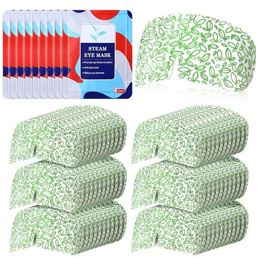 50 Packs Steam Eye Mask for Dry Eyes Spa Warm Sleep Mask Self Heating Disposable Eye Masks for Home Office Travel Eyestrain Relieve(Unscented)